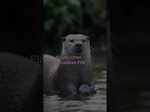 Playful Otter & Curious Fox