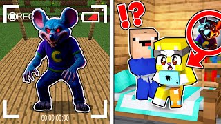 2 Noobs GRABAN y CAPTURAN al RATÓN de CHUCK E CHEESE con una CAMARA OCULTA en Minecraft
