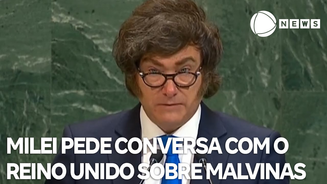 Milei pede conversa com o Reino Unido sobre Ilhas Malvinas