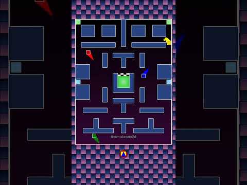 Corrida de Quadrados: O Labirinto Escuro 🟦🟥🟨🟩