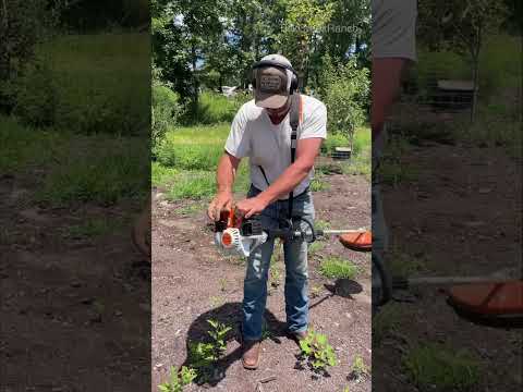 Our best idea yet #fyp #idea #trimmer #Weedwhacker #weed#Sawblade #diy #fun