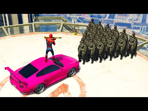 GTA 5 Water Ragdolls Spiderman vs Batman vs Joker Jumps/Fails (Euphoria Physics Funny Moments)