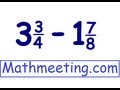 Subtracting Mixed Numbers: Step-by-Step Guide
