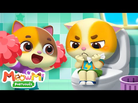 🐱 Show da Família Gato - Bebê Timi Aprende a Usar o Troninho | Músicas Infantis em Português