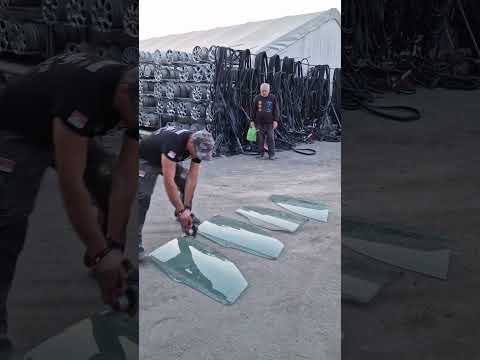Car glass thermal shock #shorts #short #car #experiment