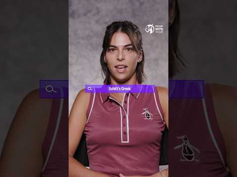 Ajla Tomljanovic 🤝 Schitt’s Creek 📺 Break Point Part 2 hits Netflix on Wednesday! #shorts #wta