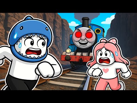 [로블록스] 지옥의 탈출맵에 갇혀버렸어요!! 악마 기차 토마스도 따라와요!! (+1 Speed Maze) - 민또 경또 -