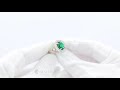 Rosaria Ring Green and White Zircon Stones