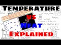 Differentiating Temperature and Heat