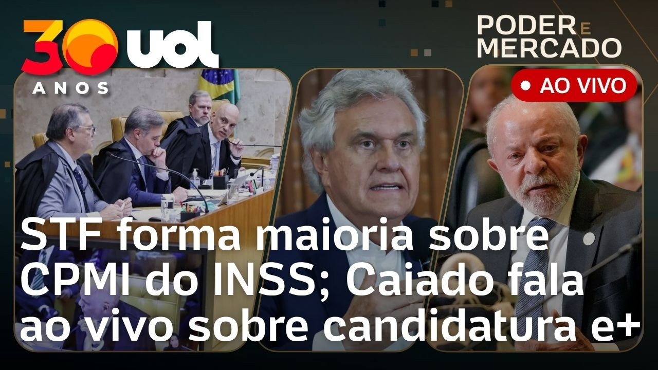 STF forma maioria sobre CPMI do INSS; Caiado fala ao vivo sobre candidatura; guerra no Irã e+