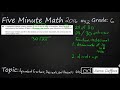 Equivalent Forms of Fractions, Decimals, and Percents
