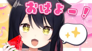 【雑談/Free Talk】朝活！初見さん歓迎🐾明後日からぶいすぽっ！ランド建築が始まります🎶 #猫音すず 【Vtuber】