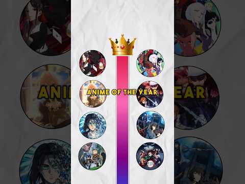 EVERY ANIME THAT WON ANIME OF THE YEAR #anime #demonslayer #jujutsukaisen #attackontitan