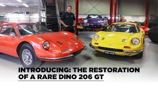 Introducing the restoration of a rare Dino 206 GT
