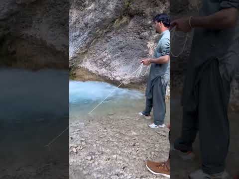 Cast net fishing in the deep blue water  #fishingshorts