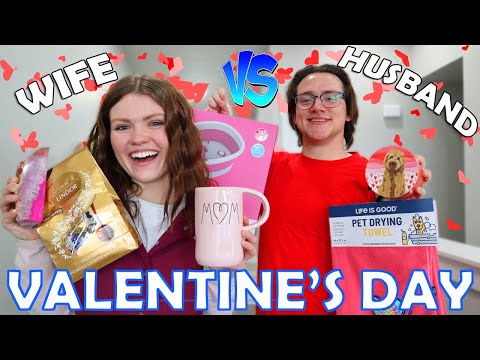 Husband vs Wife Valentine's Day Gift Swap Challenge!