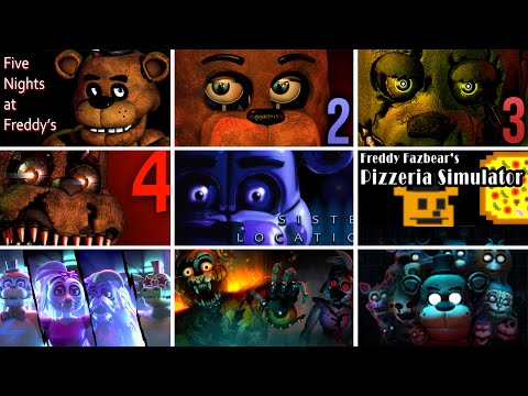 FNAF Jumpscares: 1-6, UCN, VR, Security Breach & RUIN (Simulator)