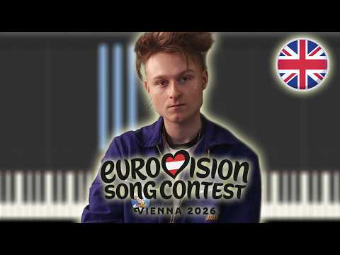 LOOK MUM NO COMPUTER - Eins, Zwei, Drei - United Kingdom 🇬🇧 - Eurovision 2026 | Piano/Partitura/MIDI