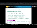 Combining Like Terms in Algebraic Expressions