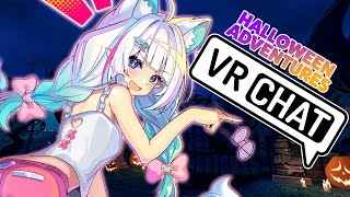 【HALLOWEEN ADVENTURES IN VRCHAT】full 3D wiggle action!【Maid Mint Fantô
