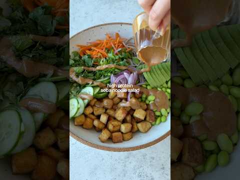 High protein soba noodle salad (vegan)