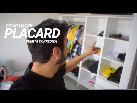 COMO HACER PLACARD CON PUERTA CORREDIZA - PROYECTO MUEBLE - EL DEMENTE