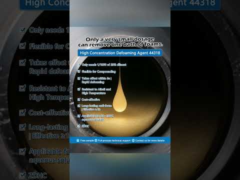 #textilechemicals | 3s defoaming. 1h stable. Zero residue.