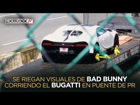 MOMENTO CUANDO “BAD BUNNY” GRABO ESCENAS CON SU BUGATTI EN PR ???