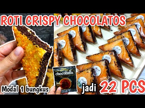BERAWAL BUAT HANTARAN MALAH BANJIR ORDERAN!! RESEP ROTI CRISPY CHOCOLATOS PAKE 1 BUNGKUS CHOCOLATOS