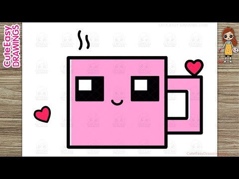 How to Draw a Cute Cup Simple & Easy for Kids