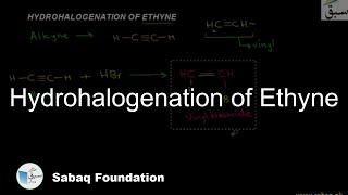 Hydrohalogenation of Ethyne
