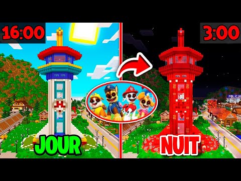 NE JAMAIS ALLER DANS LA TOUR DE LA PAT PATROUILLE A 3H DU MATIN SUR MINECRAFT !