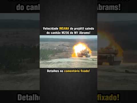 M1 Abrams atirando com canhão de 120mm! #m1abrams #m1a1abrams #m1a2abrams