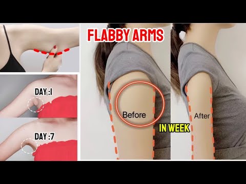 EASY EXERCISES TO FLABBY ARM FAT SLIM ARMS - ARMPITS IN 10 days- No equipment