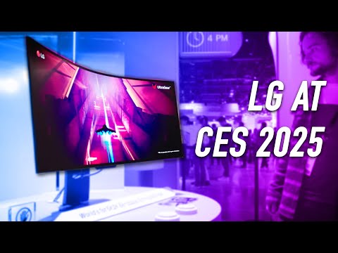 BENDABLE monitors, 3-in-1 projectors, portable displays, and MORE! (LG CES 2025 booth tour)