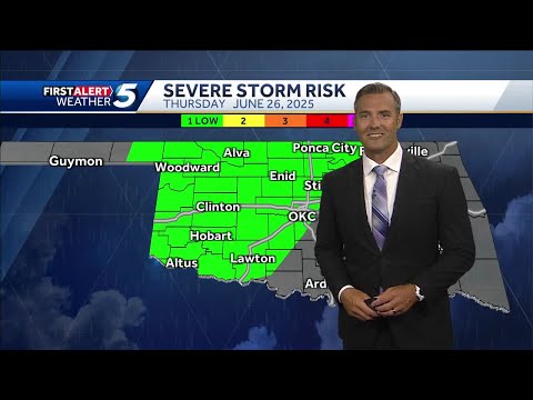 FORECAST: Storms return to Oklahoma on Thursday (June 26, 2025)