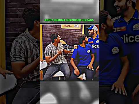 Rohit sharma surprised his fans 🥺 #rohitsharma #cricketshorts #mumbaiindians