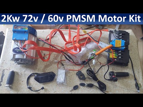 2kw 72v / 60V PMSM Motor and Controller kit | 2Kw PMSM Motor Kits | ev conversion kit India | ev kit