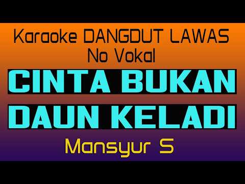 CINTA BUKAN DAUN KELADI -  KARAOKE - MANSYUR S
