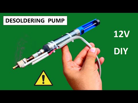 How to Make 12V 50W Electric Desoldering Pump from Manual Soldering Pump DIY