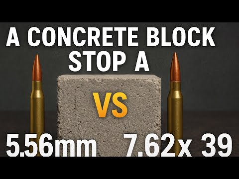 Un bloque de concreto podra detener un 556 o un 762X39