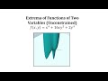 Critical Points and Partial Derivatives