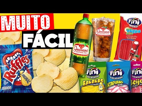 COMO FAZER RUFFLES, FINI E GUARANÁ EM CASA! Fácil, barato e rápido :D