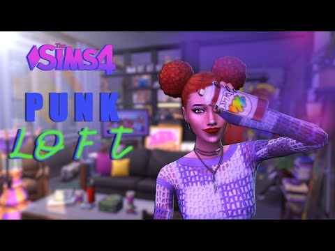 ⚡ Graffiti, Neon & Chaos: Building a Street Artist's Loft in The Sims 4 | no CC | CAS + Stop Motion