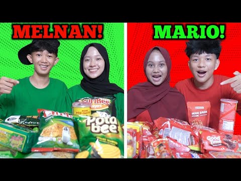 BERBURU MAKANAN SESUAI WARNA BAJU MELNAN VS MARIO