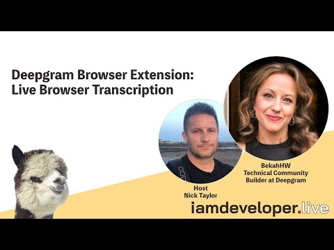 Deepgram Browser Extension: Live Browser Transcription with BekahHW