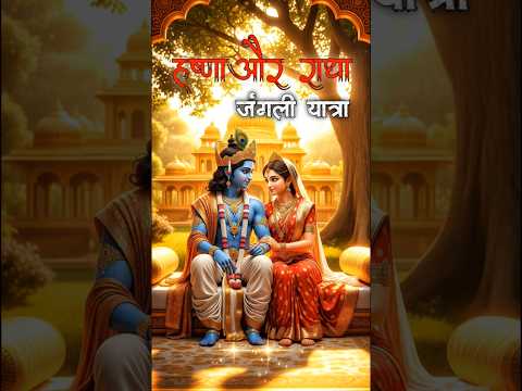 | कृष्णा🙏और राधा👰 जंगली यात्रा | #krishna #radha #jungali | #yatra #love #story #shorts #video |