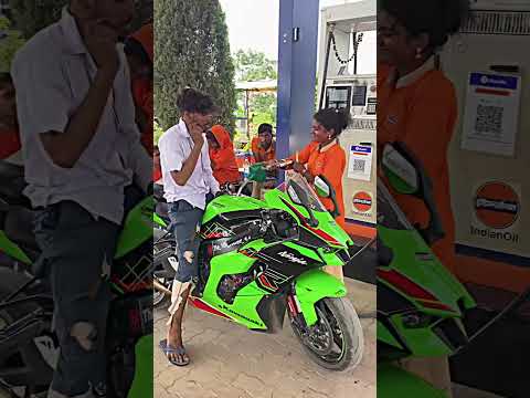 Kawasaki Ninja ZR-10R Me Bhikhari Ne 15r🤑Ka petrol Dalya 😂!!