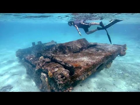 YouTube video thumbnail: Exploring the Unseen Wrecks of Saipan