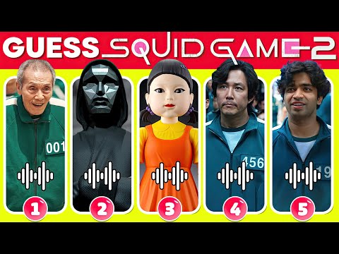 Guess The  Squid Game season 2 Movie Squid Game 2 Characters by SONGS #3🎬🍿Squid Game 2 Songs Quiz